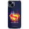 Superman 2025 Energy Shield Neon Emblem iPhone 14 Plus Clear Case