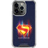 Superman 2025 Energy Shield Neon Emblem iPhone 14 Pro Clear Case