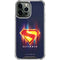 Superman 2025 Energy Shield Neon Emblem iPhone 14 Pro Max Clear Case