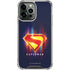 Superman 2025 Energy Shield Neon Emblem iPhone 14 Pro Max Clear Case