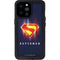 Superman 2025 Energy Shield Neon Emblem iPhone 14 Pro Max Waterproof Case