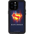 Superman 2025 Energy Shield Neon Emblem iPhone 14 Pro Max Waterproof Case