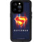 Superman 2025 Energy Shield Neon Emblem iPhone 14 Pro Waterproof Case