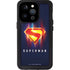 Superman 2025 Energy Shield Neon Emblem iPhone 14 Pro Waterproof Case