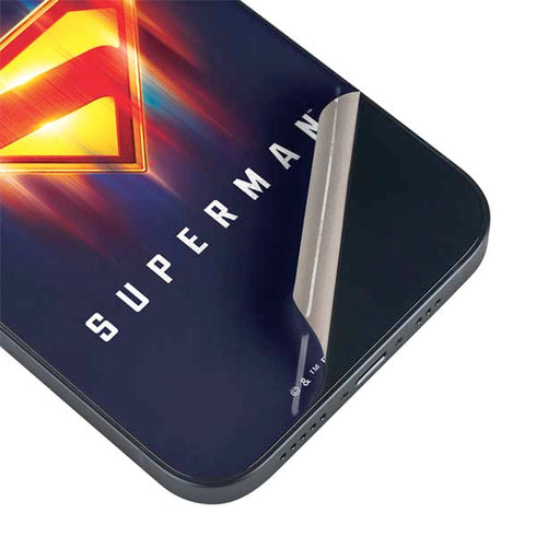 Superman 2025 Energy Shield Neon Emblem iPhone 14 Skin