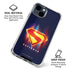 Superman 2025 Energy Shield Neon Emblem iPhone 15 Plus Clear Case