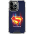 Superman 2025 Energy Shield Neon Emblem iPhone 15 Pro Max Clear Case