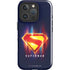 Superman 2025 Energy Shield Neon Emblem iPhone 16 Pro Impact Case