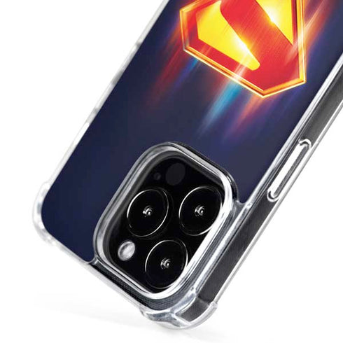 Superman 2025 Energy Shield Neon Emblem iPhone 16 Pro MagSafe Case