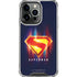 Superman 2025 Energy Shield Neon Emblem iPhone 16 Pro Max Clear Case