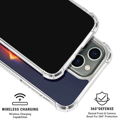 Superman 2025 Energy Shield Neon Emblem iPhone 16 Pro Max Clear Case