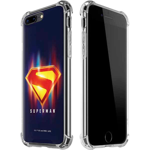 Superman 2025 Energy Shield Neon Emblem iPhone Cases