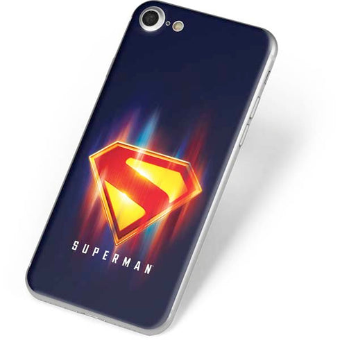 Superman 2025 Energy Shield Neon Emblem iPhone 8 Skin