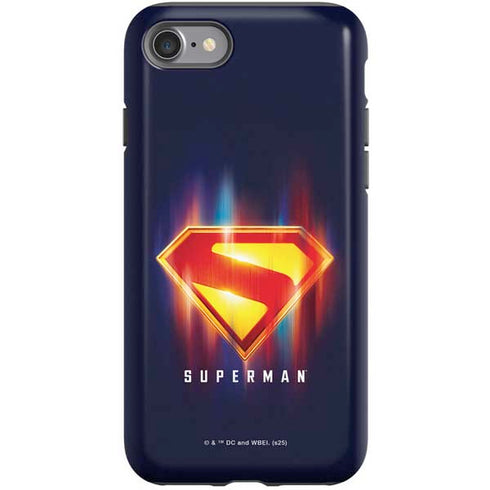 Superman 2025 Energy Shield Neon Emblem iPhone SE (2nd & 3rd Gen) Pro Case