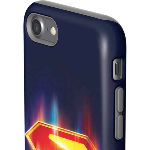 Superman 2025 Energy Shield Neon Emblem iPhone SE (2nd & 3rd Gen) Pro Case