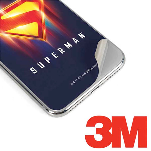 Superman 2025 Energy Shield Neon Emblem iPhone X Skin