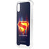 Superman 2025 Energy Shield Neon Emblem iPhone XS Clear Case