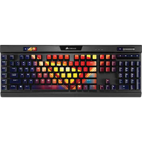 Superman 2025 Energy Shield Neon Emblem K95 RGB PLATINUM Mechanical Gaming Keyboard Skin