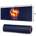 Superman 2025 Energy Shield Neon Emblem Gaming Mouse Pad