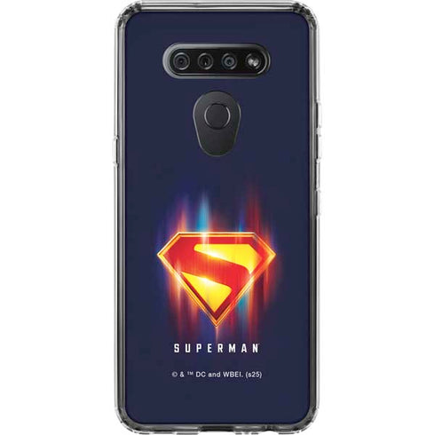 Superman 2025 Energy Shield Neon Emblem LG K51/Q51 Clear Case