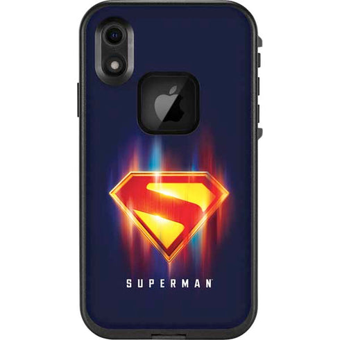 Superman 2025 Energy Shield Neon Emblem LifeProof Fre iPhone Skin