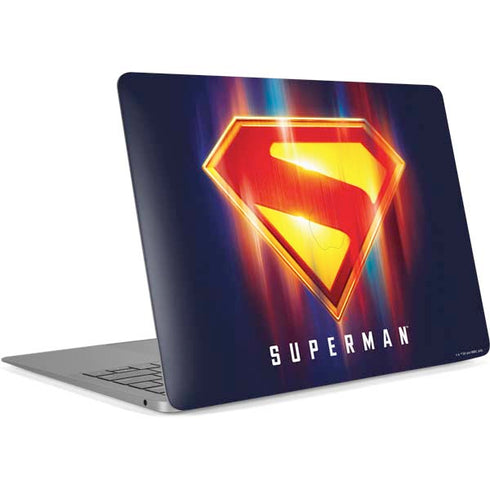 Superman 2025 Energy Shield Neon Emblem Apple MacBook Air Skin