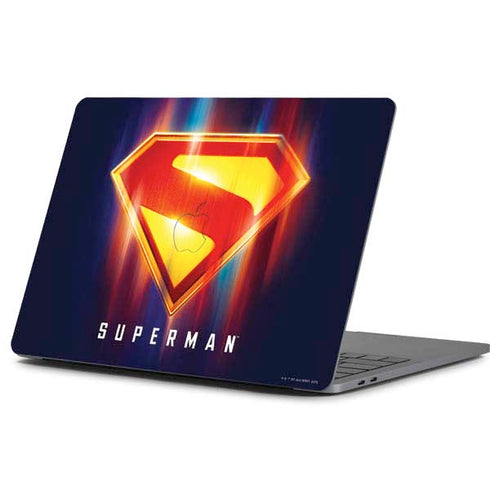 Superman 2025 Energy Shield Neon Emblem Apple MacBook Pro 13-inch Skin