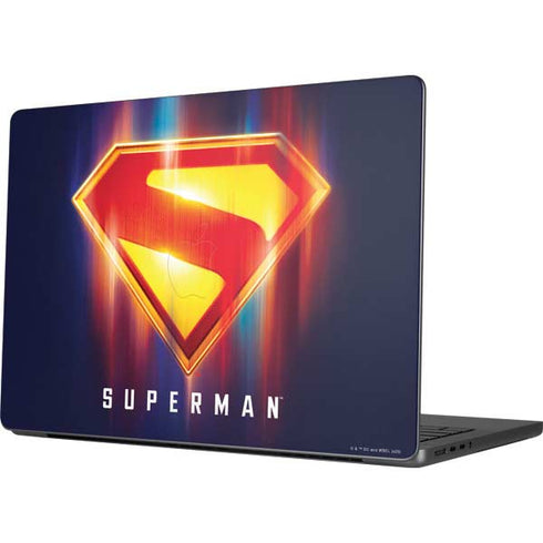 Superman 2025 Energy Shield Neon Emblem MacBook Pro 14in (2021-24) Skin