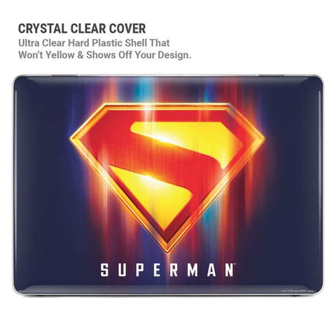 Superman 2025 Energy Shield Neon Emblem MacBook Pro 16in (2021-25) Case plus Skin