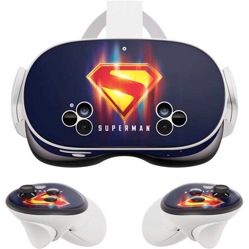 Superman 2025 Energy Shield Neon Emblem Meta Quest 3S Skin