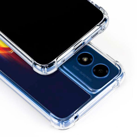 Superman 2025 Energy Shield Neon Emblem Moto G Play 4G (2024) Clear Case