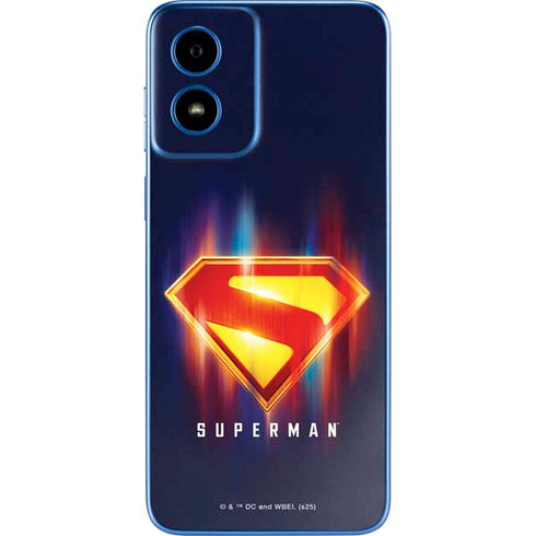 Superman 2025 Energy Shield Neon Emblem Moto G Play 4G (2024) Skin