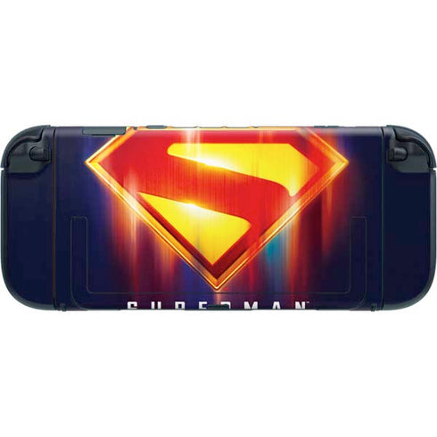 Superman 2025 Energy Shield Neon Emblem Nintendo Switch 2 (2025) with Joy-Con Skin