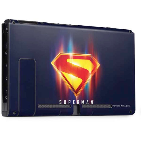 Superman 2025 Energy Shield Neon Emblem Nintendo Switch Bundle Skin