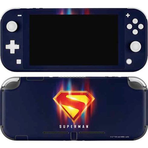 Superman 2025 Energy Shield Neon Emblem Nintendo Skins