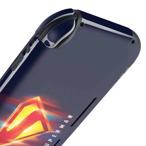 Superman 2025 Energy Shield Neon Emblem Nintendo Switch Lite Skin