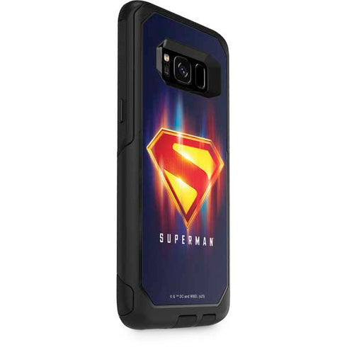 Superman 2025 Energy Shield Neon Emblem Otterbox Commuter Galaxy Skin