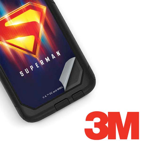 Superman 2025 Energy Shield Neon Emblem Otterbox Commuter Galaxy Skin
