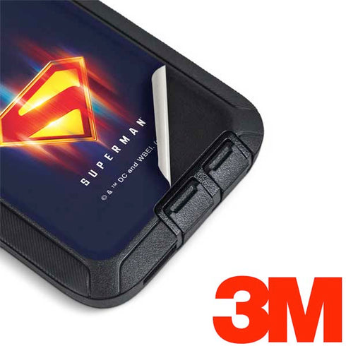 Superman 2025 Energy Shield Neon Emblem Otterbox Defender Galaxy Skin