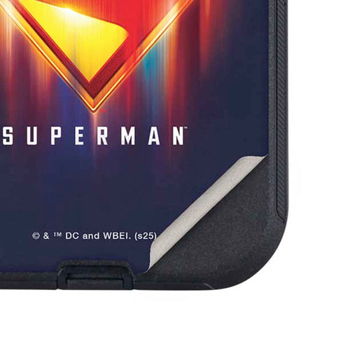 Superman 2025 Energy Shield Neon Emblem Otterbox Defender iPhone Skin