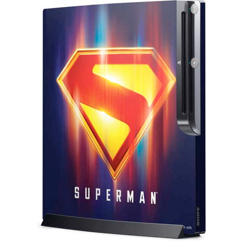Superman 2025 Energy Shield Neon Emblem Playstation 3 & PS3 Slim Skin