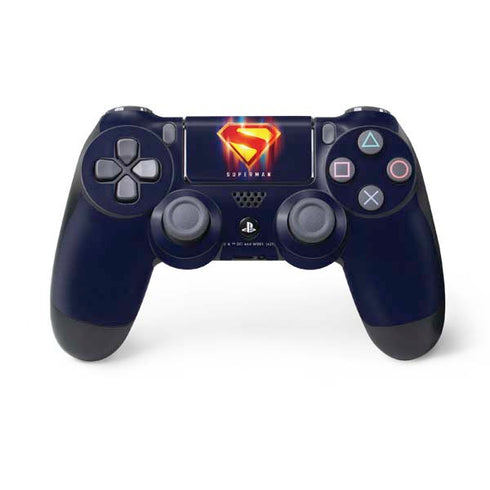 Superman 2025 Energy Shield Neon Emblem PS4 Controller Skin