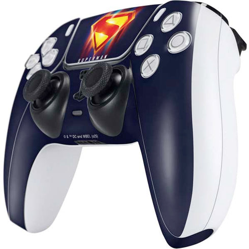 Superman 2025 Energy Shield Neon Emblem PS5 Controller Skin