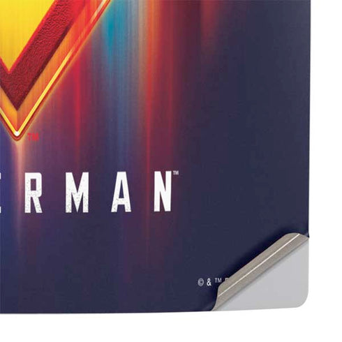 Superman 2025 Energy Shield Neon Emblem PS5 Pro Console Skin