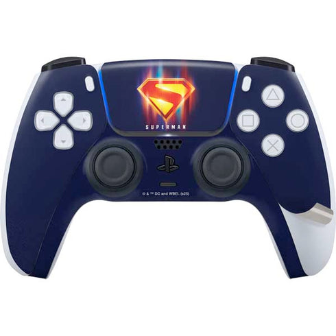 Superman 2025 Energy Shield Neon Emblem PS5 Pro Disk Bundle Skin