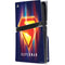 Superman 2025 Energy Shield Neon Emblem PS5 Pro Disk Console Skin