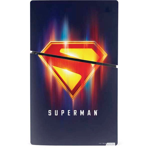 Superman 2025 Energy Shield Neon Emblem PS5 Slim Digital Edition Bundle Skin