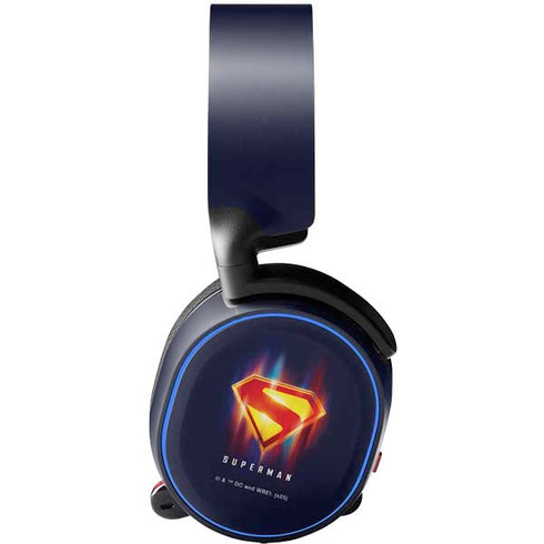 Superman 2025 Energy Shield Neon Emblem SteelSeries Arctis 5 Skin