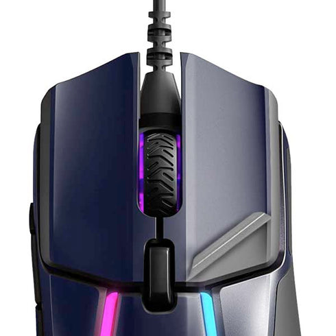 Superman 2025 Energy Shield Neon Emblem SteelSeries Rival 600 Gaming Mouse Skin