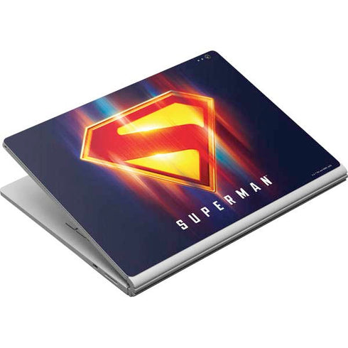 Superman 2025 Energy Shield Neon Emblem Surface Book Skin